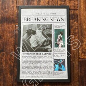 Luxury Kendrick Lamar 11 x 17 Framed Art